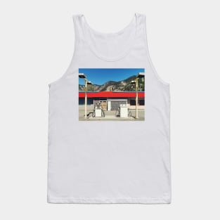 Historic old abandoned gas station in Hedley, BC, Canada. Tank Top